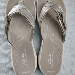 Clarks Women's Silver Sandals